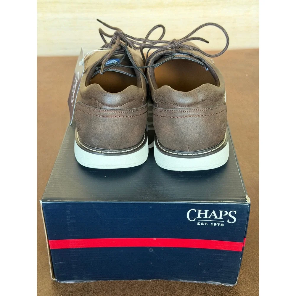 Chaps Flexx Mens Brown Casual Oxford Shoes Lace Up Sneakers MNCH42023AU002 NIB